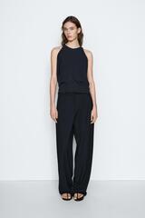 Massimo Dutti Свободные брюки прямого кроя - STUDIO, темно-синий