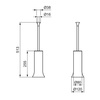 Ideal Standard La Dolce Vita T5494A2 Туалетная щетка с держателем напольная