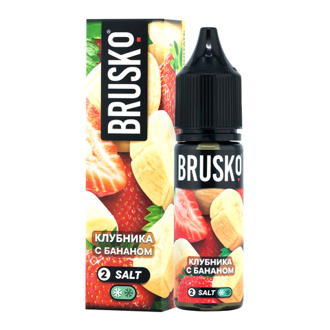 Жидкость BRUSKO Salt (Chubby) 2% 35 ml - Клубника с бананом