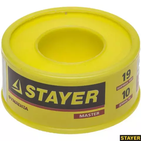 STAYER 0.075 мм х 19 мм х 10 м, 0.40 г/см3, ФУМ лента (12360-19-040)