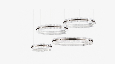 Люстра Saturno by Baroncelli 4 rings