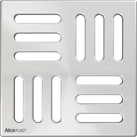 Alcaplast MPV004 Решетка 102 ? 102 нержавеющая сталь