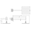 Gessi Emporio shower 47286#031 Душевая головка для настенного крепления, поворотная, с защитой от известкового налёта, цвет: Chrome
