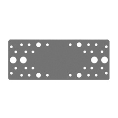 ЗУБР КП-2.0, 200 x 80 x 2 мм, цинк, крепежная пластина (310236-200-80) (20штук)
