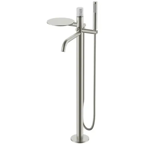 Boheme 129-NB-MR-GR Смеситель напольный STICK DIMOND NICKEL BRUSH MRAMOR GREY