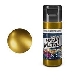 Проливка Real Heavy Metal Luminous Yellow Metallic Wash - IONIC Smart Colors, 20 мл