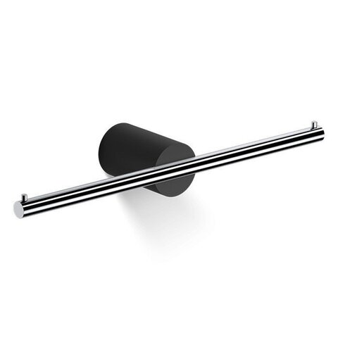 Decor Walther Black Stone 0974964 Держатель туалетной бумаги, цвет: чёрный,хром