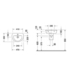 Duravit Darling 731470000 Раковина для рук с перел., с 1 отв. под смес., 470x345мм, цвет: Белый