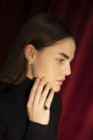Кольцо Маанена, серебро 925, позолота 18k 8