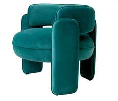 КРЕСЛО CHAPLIN, Savona turquoise velvet