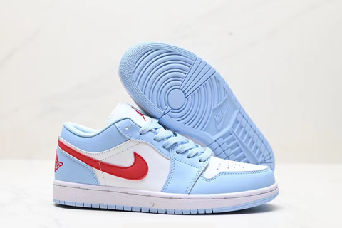 Air Jordan 1 Low 'Blue Whisper Dune Red' 