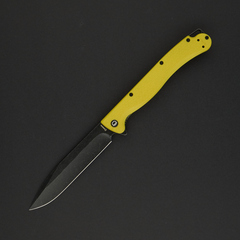 Фото Складной нож Daggerr Finka Yellow BW DL, сталь 8Cr14MoV, рукоять FRN желтый