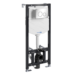 WasserKRAFT Aller 10TLT.010.ME.CH02 Инсталляция для унитаза с клавишей, цвет: хром фото