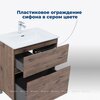 Aquanet 345678 Тумба с раковиной Алвита new 70 (Flat) напольная 2 ящ. цв.дуб веллингтон табак (345678)