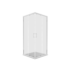 Aquatek AQ.KV.090.1CH AQ.KV.090.1CH Душевой уголок квадратный, двери раздвижные 900x900x2000 профиль хром, стекло прозрачное 6мм фото