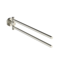 Ideal Standard Iom A9131GN Двойной полотенцедержатель, с крепежом. Поворотный на 180°, диаметр трубы 12 мм фото