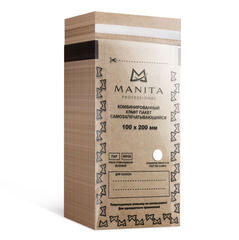 Manita Professional Крафт пакеты 100х200 комбинированные для стерилизации, 100шт