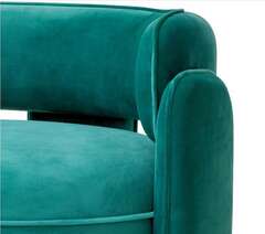 КРЕСЛО CHAPLIN, Savona turquoise velvet