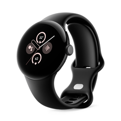 Умные часы Google Pixel Watch 2 Wi-Fi 41mm, Matte black/Obsidian (Матовый черный корпус, ремешок цвета черный обсидиан)