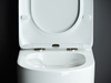 Ceramica Nova Mia CN1801 Напольный пристенный унитаз с бачком с ультра тонким сидением с функцией плавного закрытия, цвет: белый