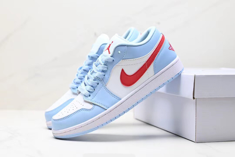 Air Jordan 1 Low 'Blue Whisper Dune Red' 