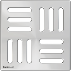 Alcaplast MPV008 Решетка 102?102 мм нержавеющая сталь AISI 316L фото