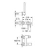 GROHE Eurocube 23141000 Смеситель для ванны с душевым набором