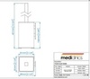 Mediclinics Harmonia ES1003B Ершик для унитаза подвесной (черный матовый)