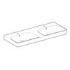 Geberit Smyle Square 500.223.01.1 Раковина двойная 120x48см, белый