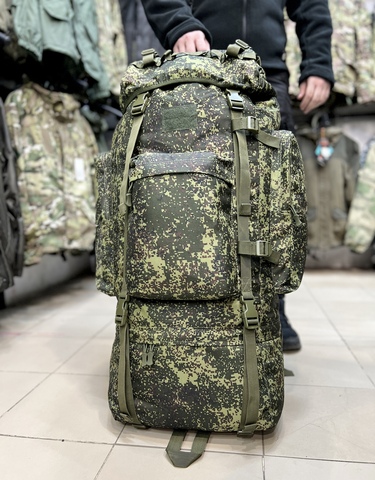 Рюкзак Tiger 100 л Cordura 1000D Пиксель (Зелёная цифра)