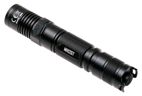 Фонарь ручной Nitecore MH12GT черный лам.:светодиод. 18650x1 (16597)