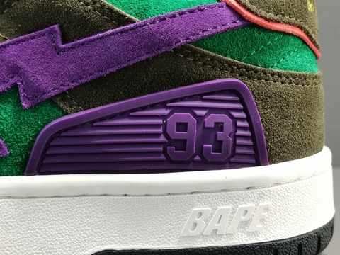 Bape SK8 Sta 'Green/Purple' 