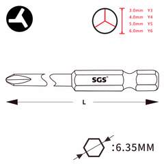 Бита Tri-Wing TW4 х75мм S2 1шт SGS 6375-Y4.0