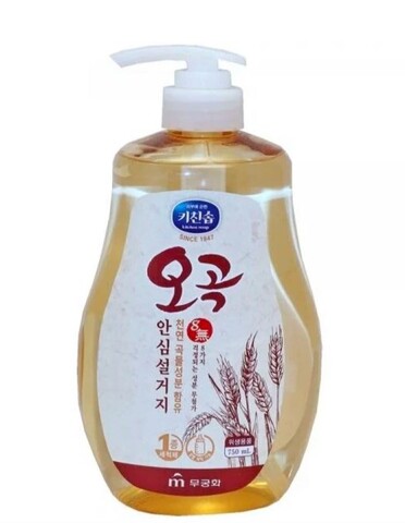 [MUKUNGHWA] Средство для мытья посуды 5 ЗЛАКОВ Kitchen Soap Five Grains Dishwashing Detergent, 750мл