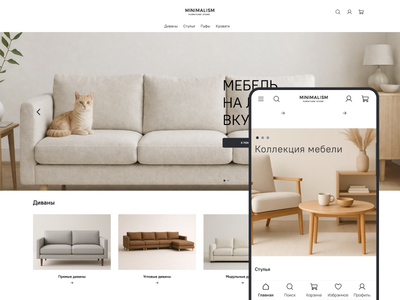 Шаблон интернет-магазина - Minimalism
