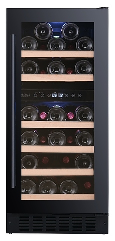 Винный шкаф Temptech Prestige PRESQ38DB двухзонный черный