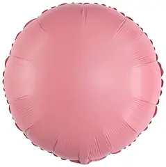 Шар F 18''/46 см, Круг, Сатин, Розовый, 1 шт.