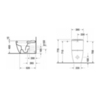 Duravit ME by Starck 2170092000 Унитаз комбинированный с вертикальным смывом, с отдельным бачком (не вкл. бачок), включая крепление 4,5л. с HygieneGlaze, 370x650