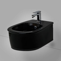 ArtCeram Azuley AZB001 03 00 NERO*1 Биде подвесное, цвет: чёрный фото