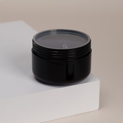 Баночка пластиковая, 6,7*6,7*5 см, 100 гр, 1 шт.