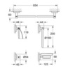 GROHE Essentials 40344DC1 Комплект аксессуаров для ванной