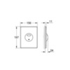 GROHE Skate 38862000 Клавиша смыва для унитаза