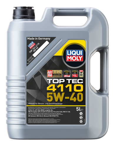 Масло моторное Liqui Moly Top Tec 4110 5W40 НС-синтетическое 5л