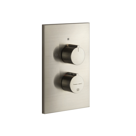 Gessi Emporio Via manzoni 38794#149 Внешние части для термостатического смесителя на 2 позиции, цвет: Finox Brushed Nickel