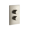 Gessi Emporio Via manzoni 38794#149 Внешние части для термостатического смесителя на 2 позиции, цвет: Finox Brushed Nickel