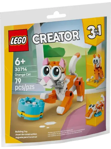 Конструктор Creator 30714 Оранжевый кот 3в1
