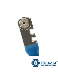 Стеклорез КОБАЛЬТ 6-роликовый, пластиковая рукоятка ,2-5 мм, 3000 м (911-116)
