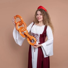 Шар К Мини-фигура, Бублики-Баранки, 11''/28 см, 5 шт.