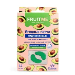 Floresan FRUITME Гидрогелевые патчи для зоны вокруг глаз с экстрактом авокадо ,14шт  56г (Ф-774)