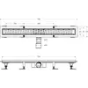 BelBagno BB-LD-UNO-70-GM Душевой лоток 70 см